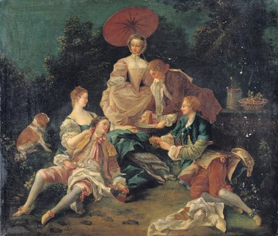 Picnic in a Park by Nicolas Lancret